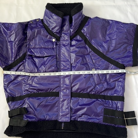 Free People Movement Vagabond Fleece Bomber in Royal Purple - Picture 11 of 12